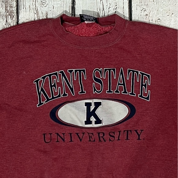 Vintage 90s Kent State University Golden Flashes NCAA College Sweatshirt - Picture 2 of 5